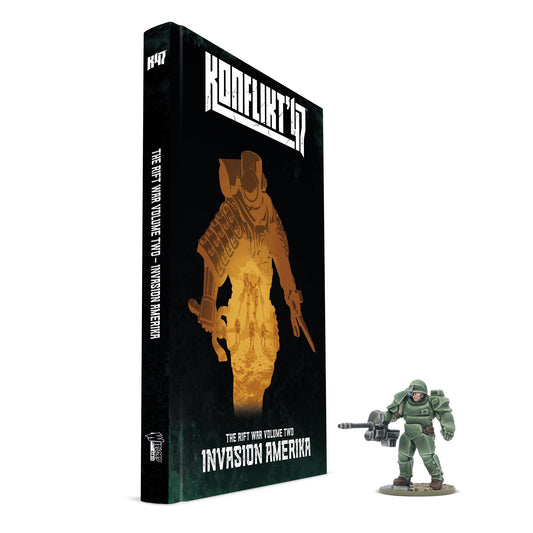 Konflikt '47: Empire of Japan - Invasion Amerika & 'T2 Prototype Heavy Armor' book miniature