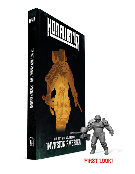 Konflikt '47: Empire of Japan - Invasion Amerika & 'T2 Prototype Heavy Armor' book miniature