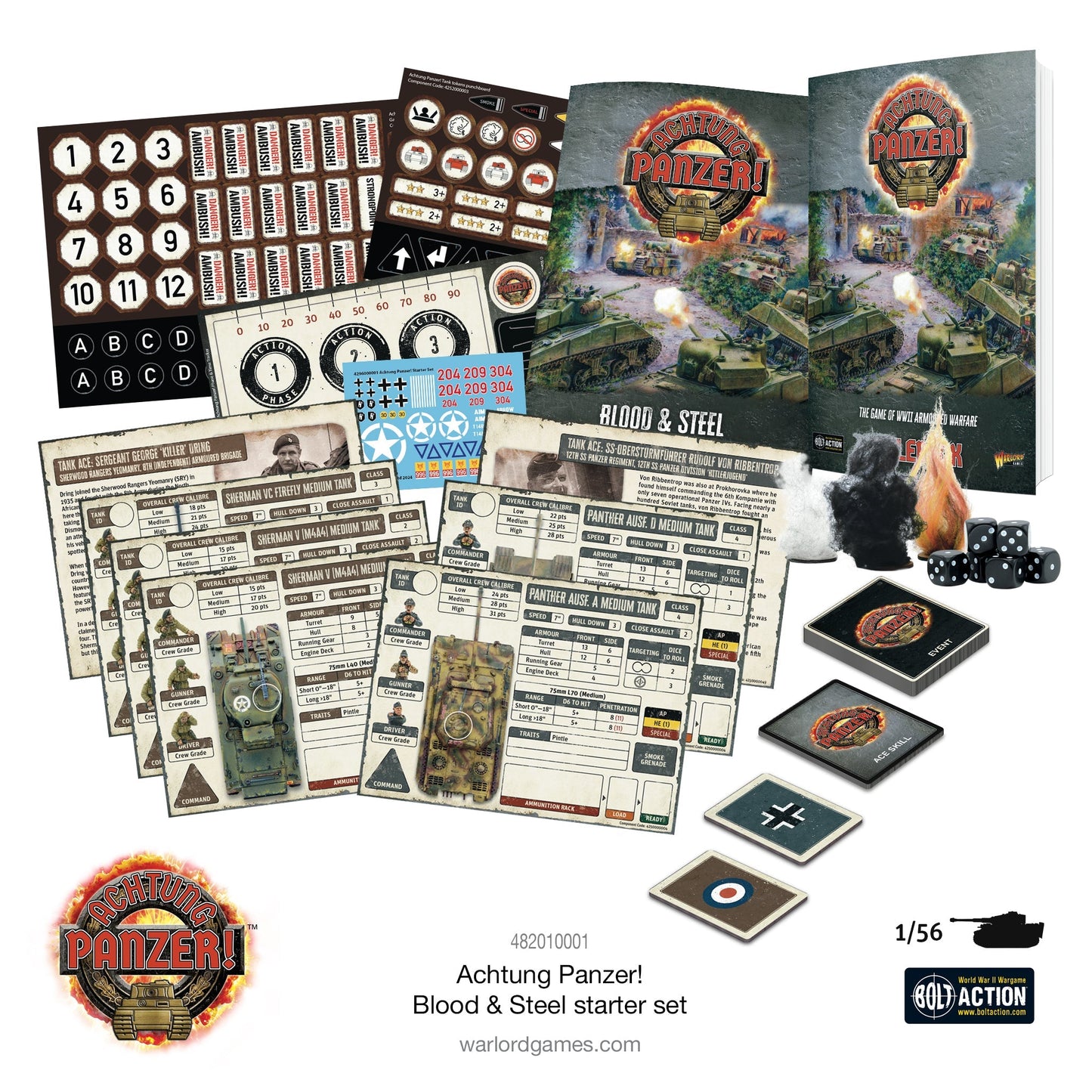 Achtung Panzer!: British Tanks - Blood & Steel starter set