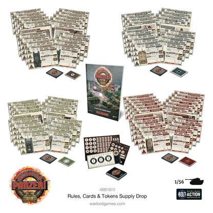 Achtung Panzer!: British Tanks - Rules, Cards & Tokens Supply Drop
