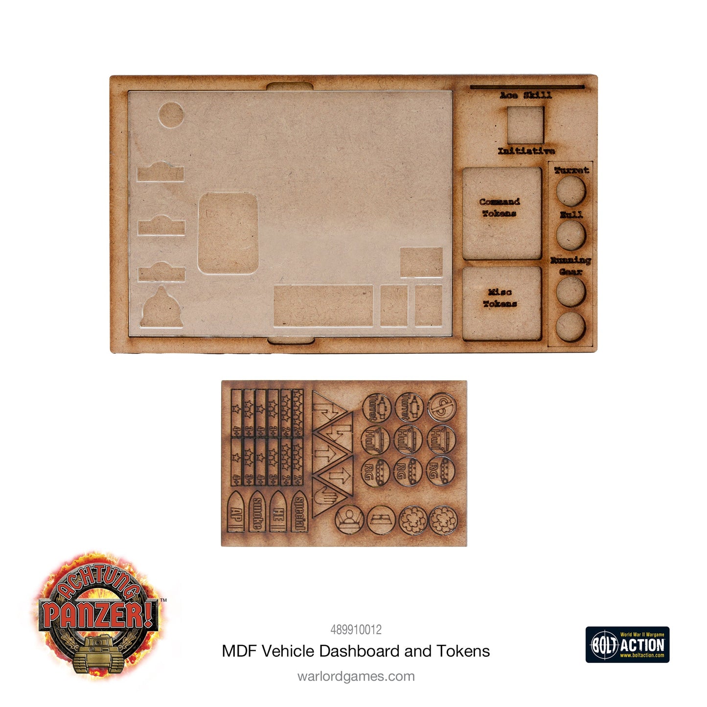 Achtung Panzer!: British Tanks - MDF Vehicle Dashboard and Tokens
