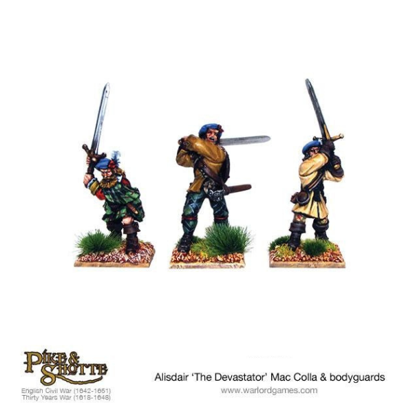 Pike & Shotte: The English Civil Wars & Thirty Years War - Mac Colla "The Devastator", with bodyguards and Highlander Hero