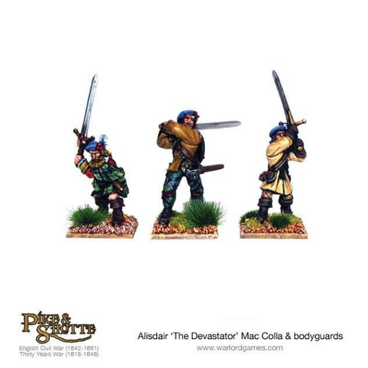 Pike & Shotte: The English Civil Wars & Thirty Years War - Mac Colla "The Devastator", with bodyguards and Highlander Hero