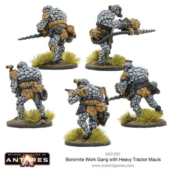 Gates of Antares: Boromite - Boromite Work Gang with Heavy Tractor Mauls