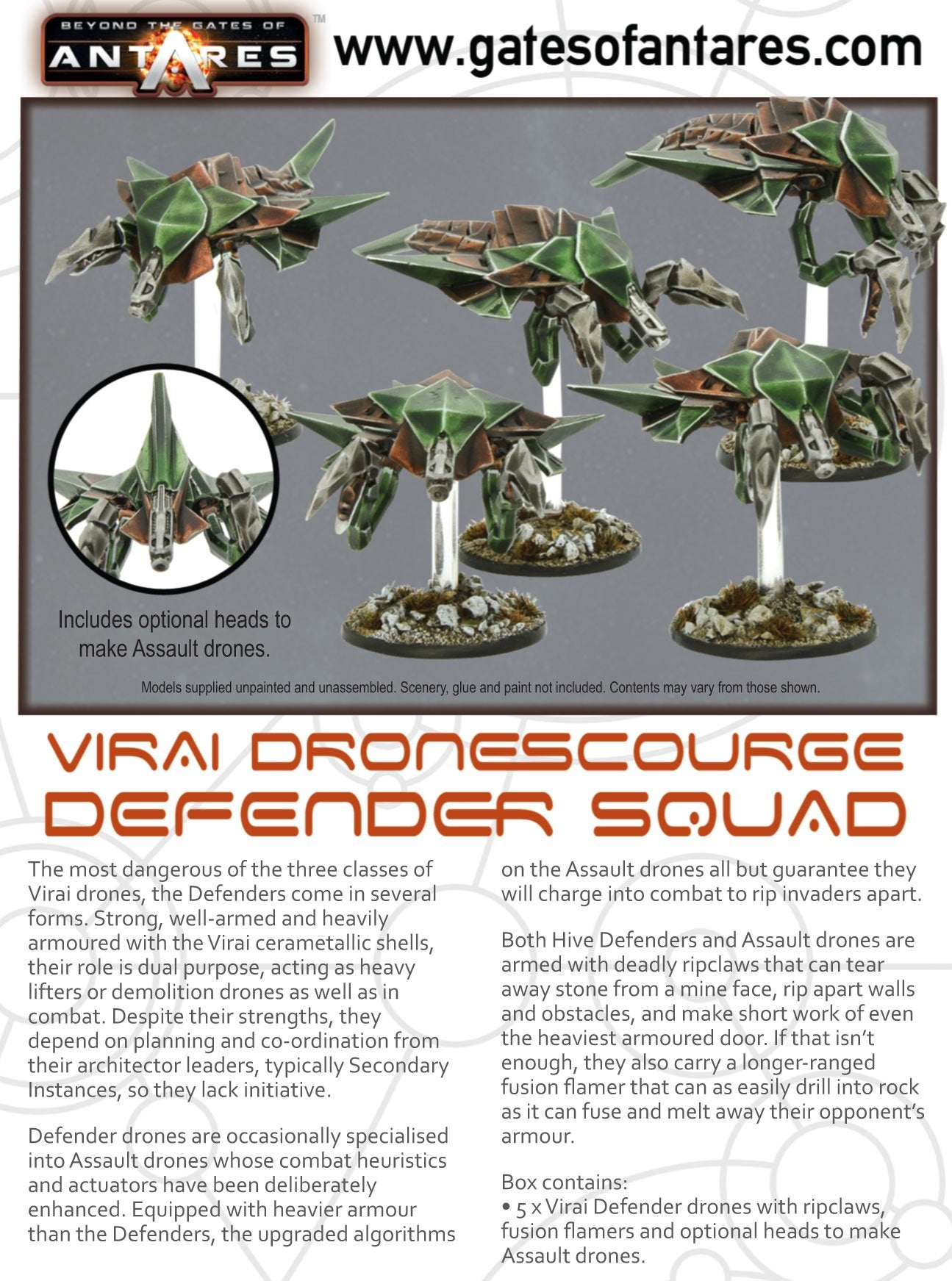Gates of Antares: Virai - Virai Dronescourge Defender Squad
