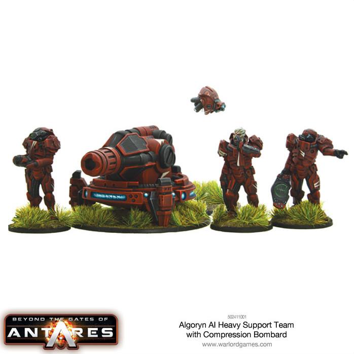 Gates of Antares: Algoryn - Algoryn AI heavy support team with Compression bombard