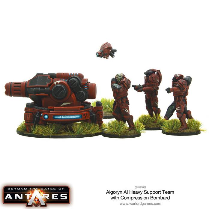 Gates of Antares: Algoryn - Algoryn AI heavy support team with Compression bombard