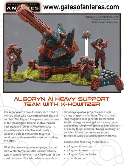 Gates of Antares: Algoryn - Algoryn AI Heavy Support Team with X-Howitzer