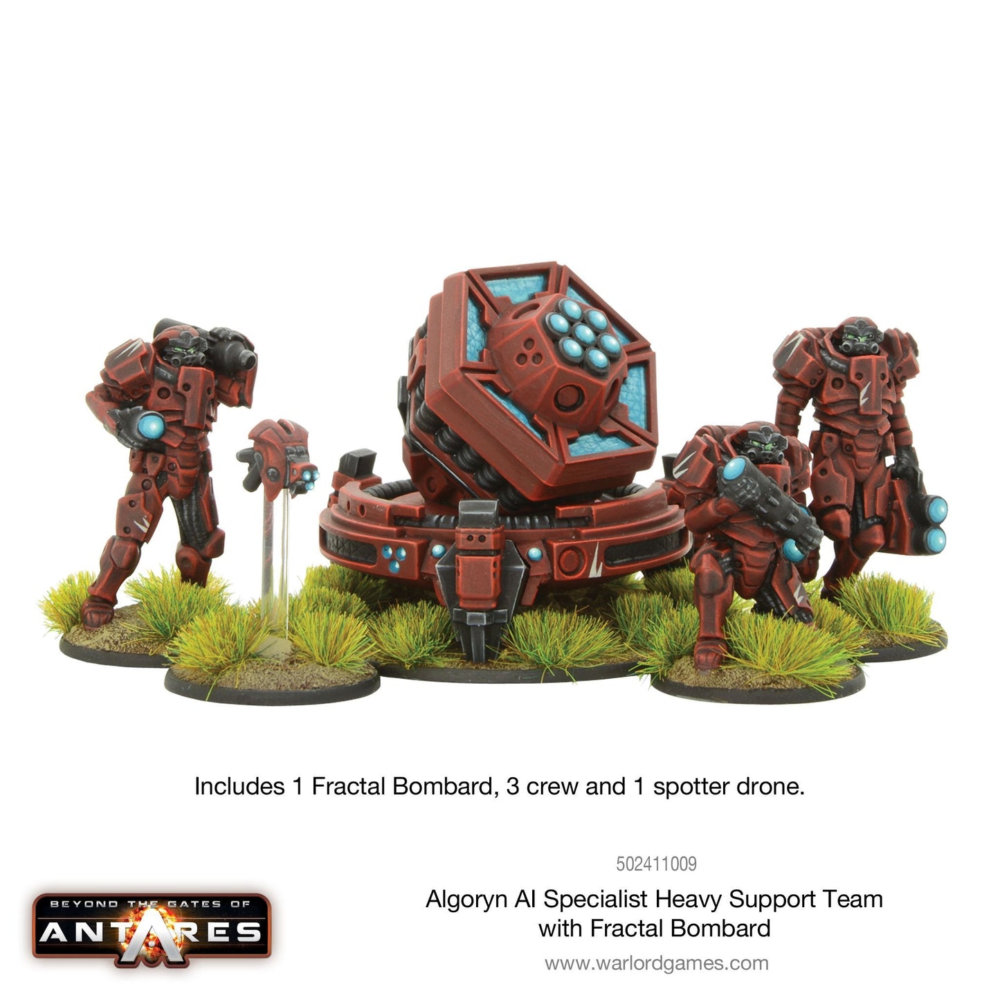 Gates of Antares: Algoryn - Algoryn AI specialist heavy support team with Fractal Bombard