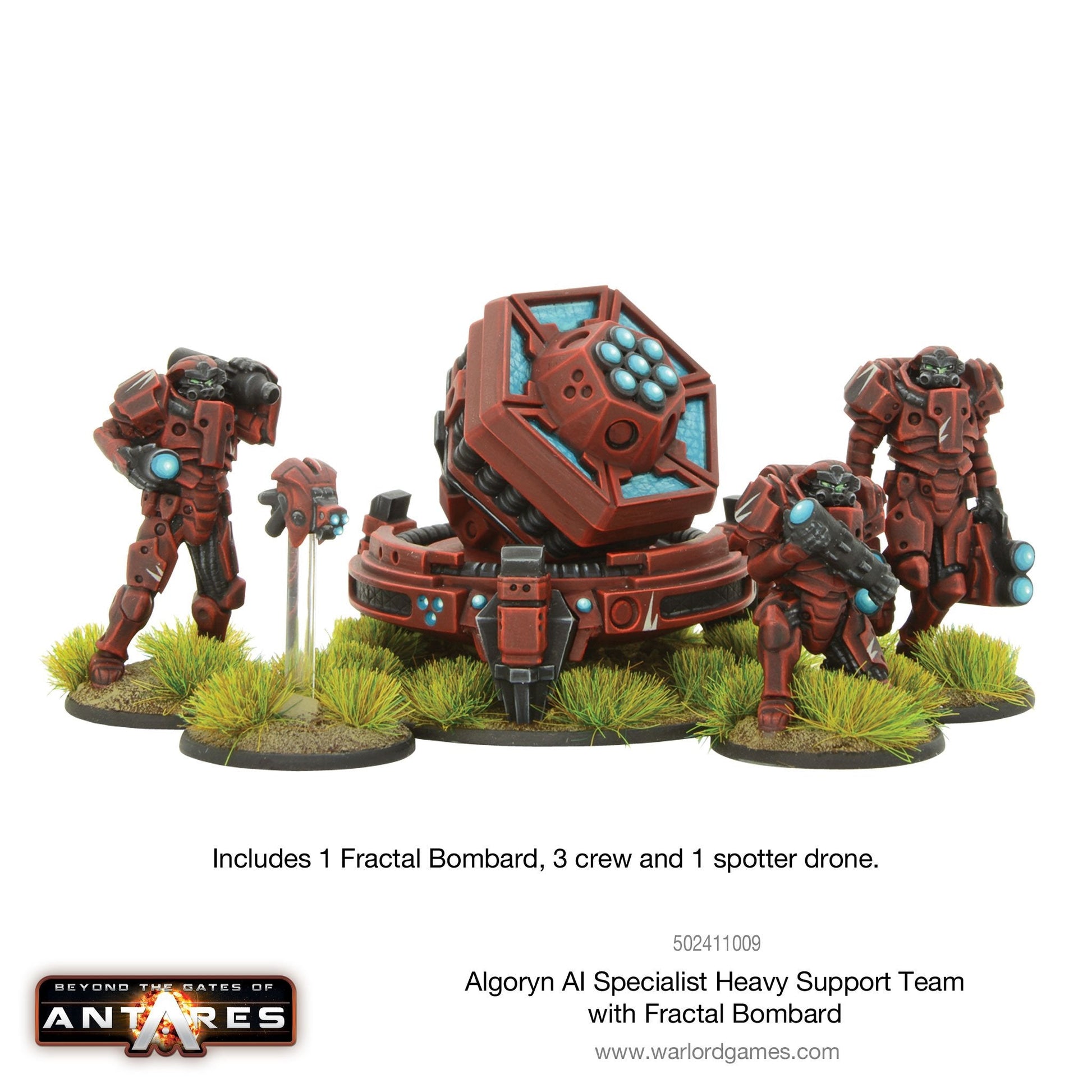 Gates of Antares: Algoryn - Algoryn AI specialist heavy support team with Fractal Bombard