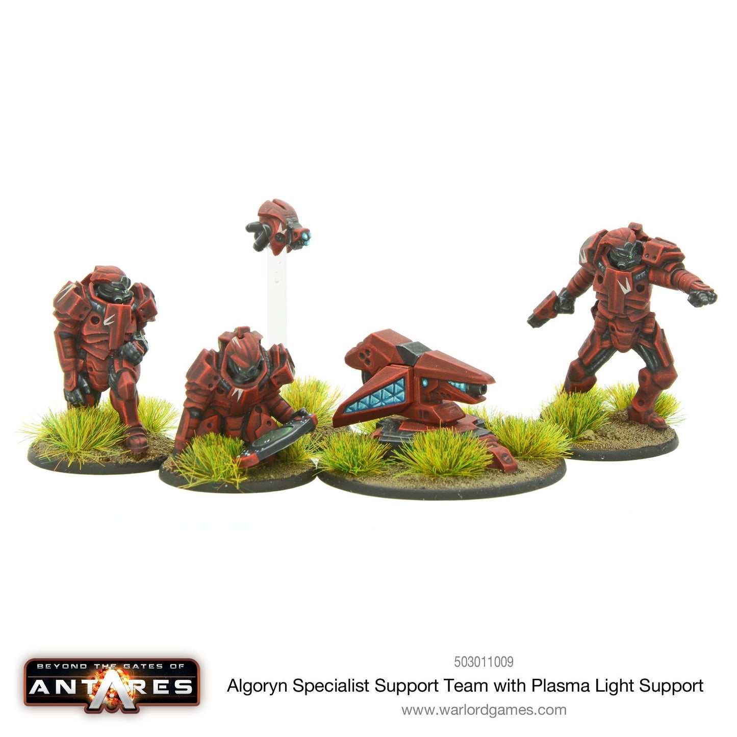 Gates of Antares: Algoryn - Algoryn specialist support team with plasma light support