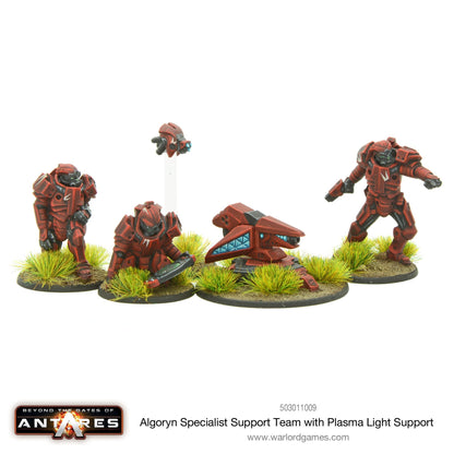 Gates of Antares: Algoryn - Algoryn specialist support team with plasma light support