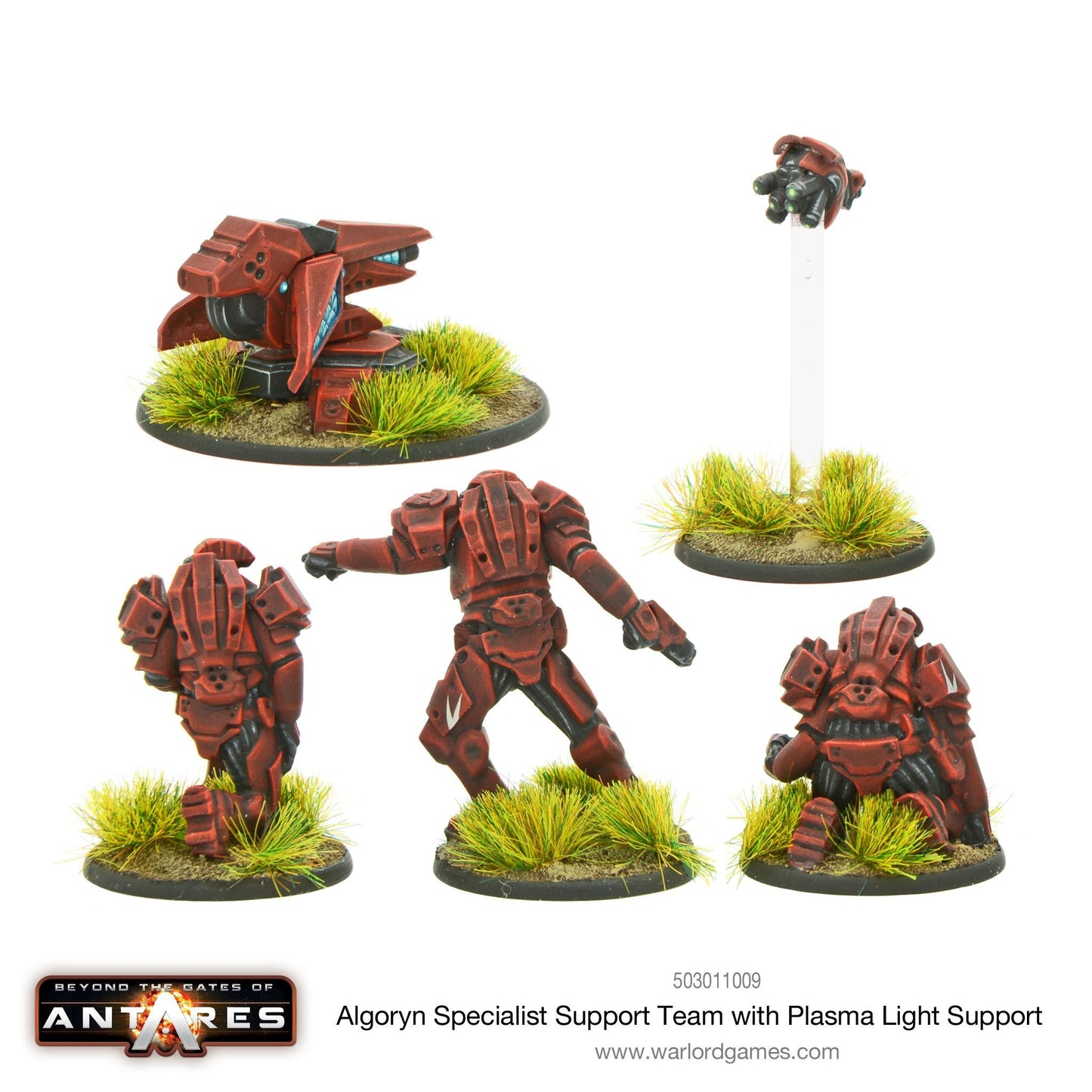 Gates of Antares: Algoryn - Algoryn specialist support team with plasma light support
