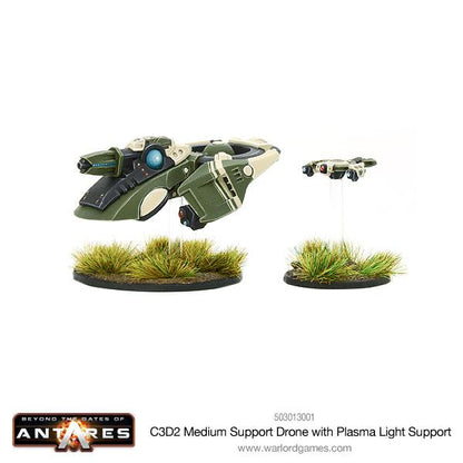Gates of Antares: Concord - Concord C3D2 medium support drone with plasma light support