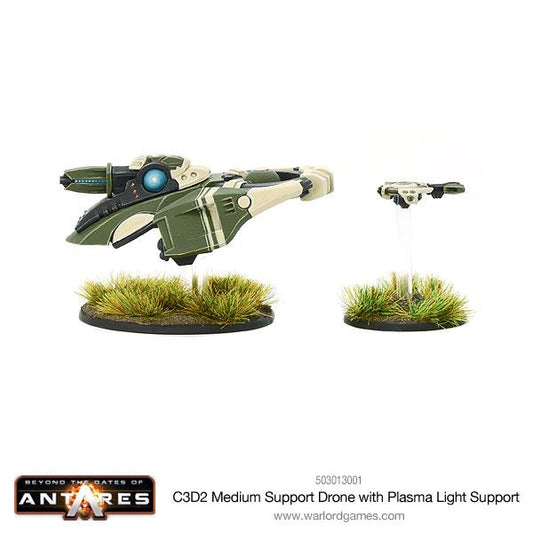 Gates of Antares: Concord - Concord C3D2 medium support drone with plasma light support
