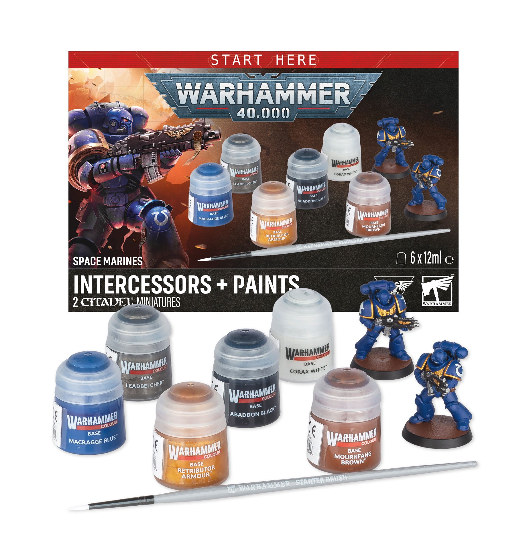 Space Marines: Intercessors + Paints