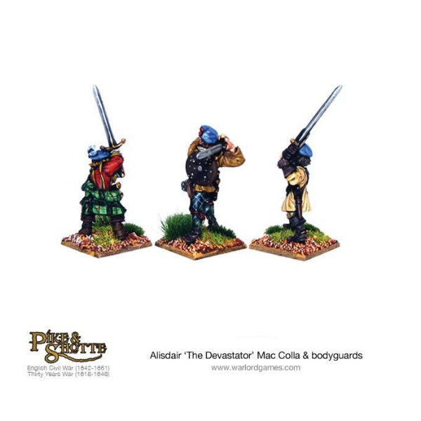 Pike & Shotte: The English Civil Wars & Thirty Years War - Mac Colla "The Devastator", with bodyguards and Highlander Hero