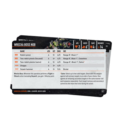Kill Team: Wrecka Krew – Datacards