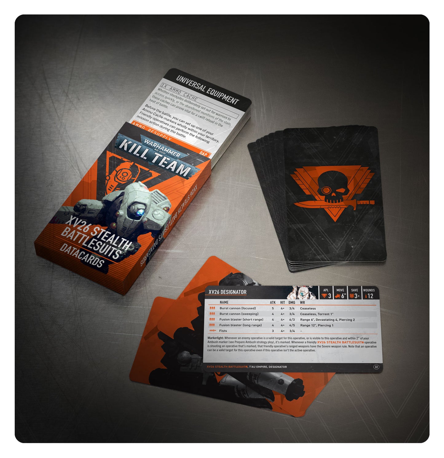 Kill Team: XV26 Stealth Battlesuits – Datacards