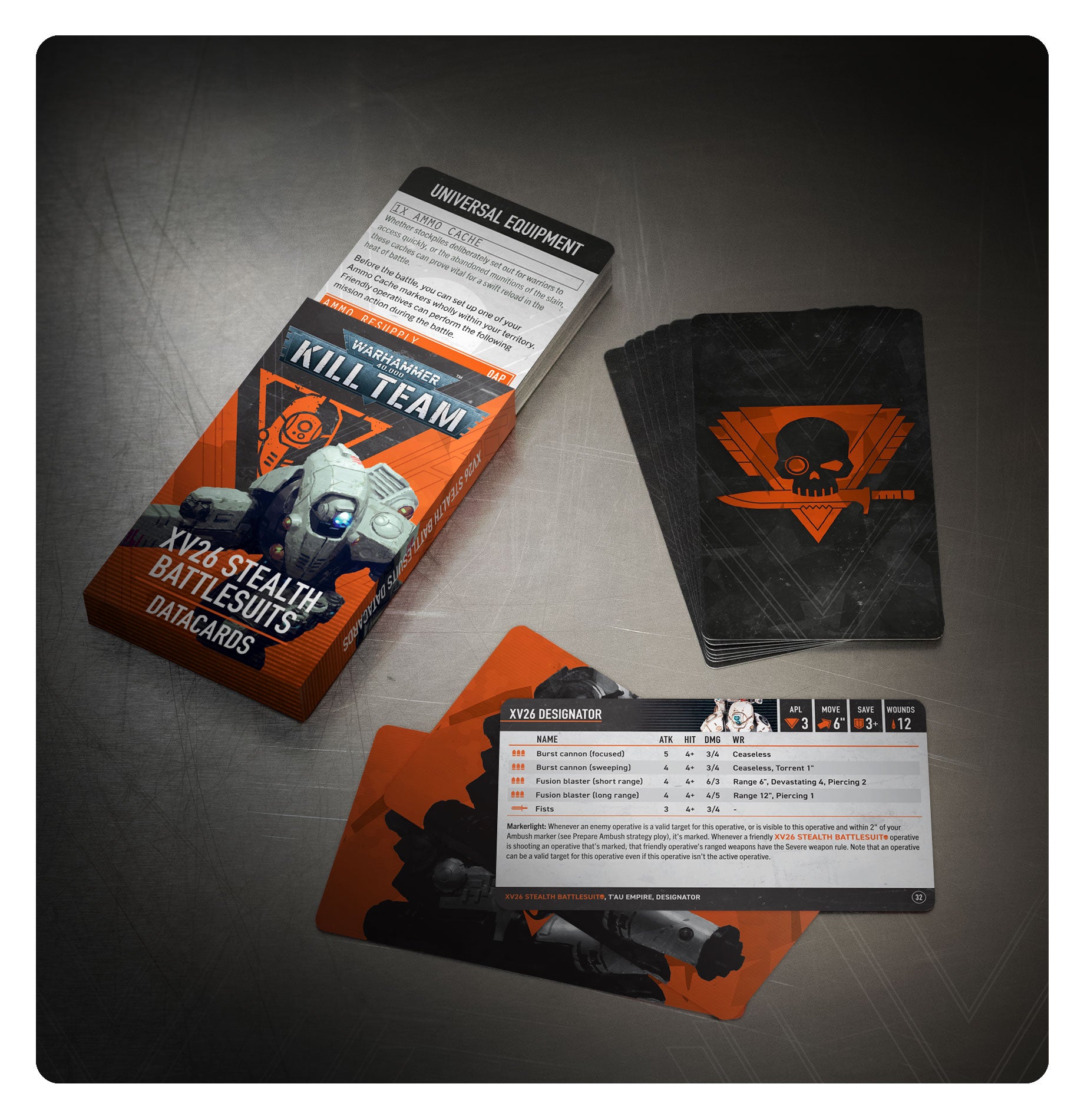 Kill Team: XV26 Stealth Battlesuits – Datacards
