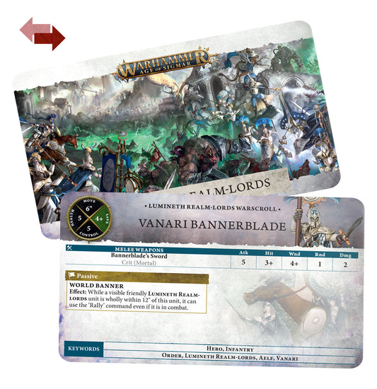 Warscroll Cards: Lumineth Realm-lords (English)