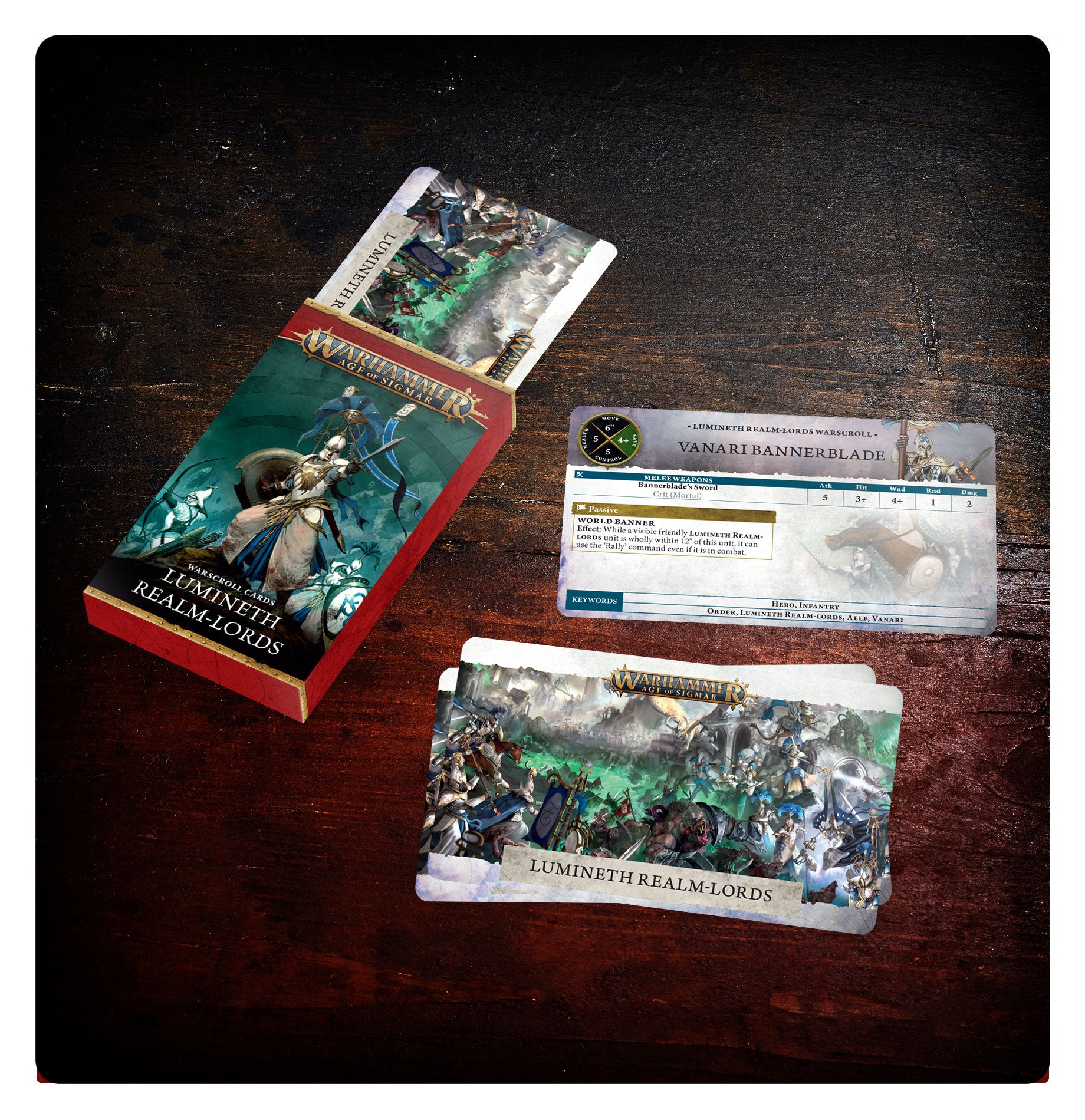 Warscroll Cards: Lumineth Realm-lords (English)