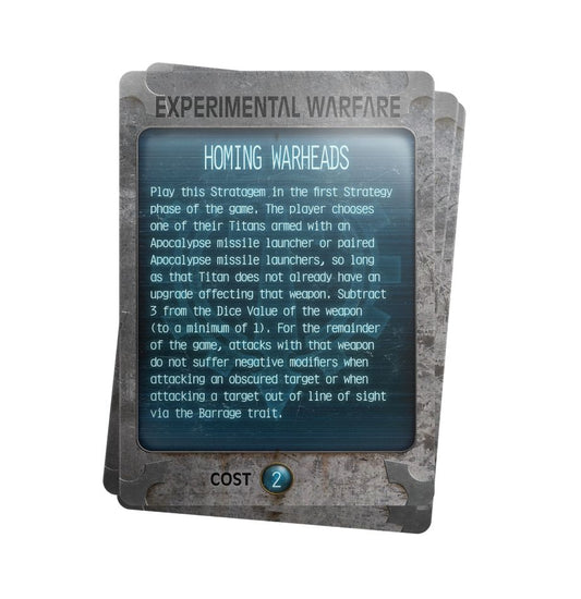 Adeptus Titanicus: The Defence of Ryza Stratagem Cards