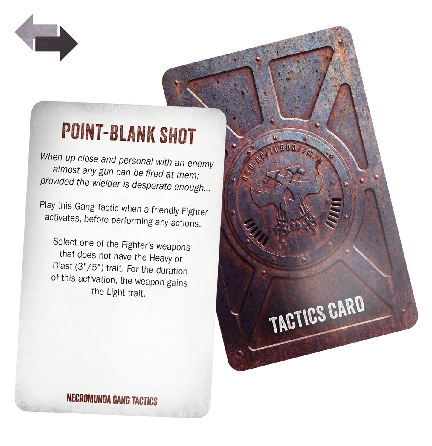 Necromunda Skirmish Core Gang Tactics Cards