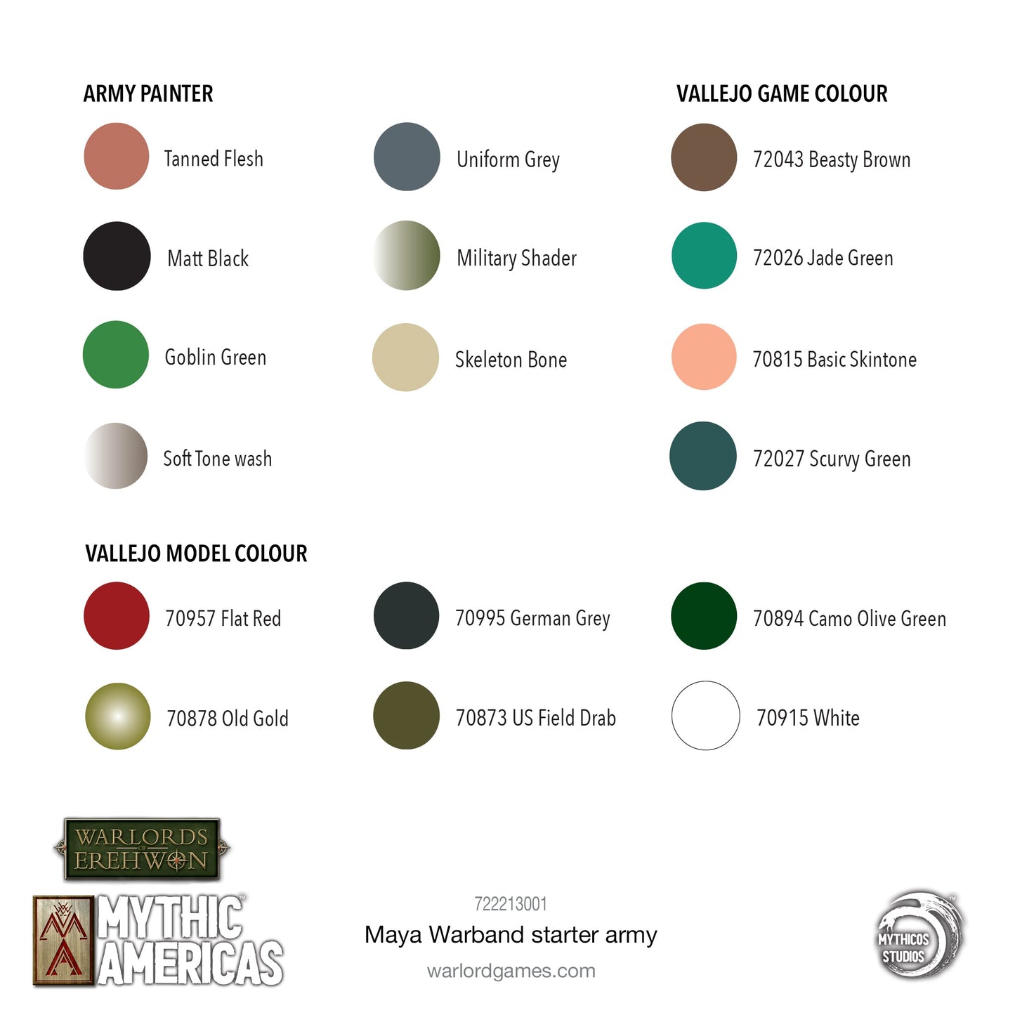 Mythic Americas: Maya - Maya: Warband Starter Army