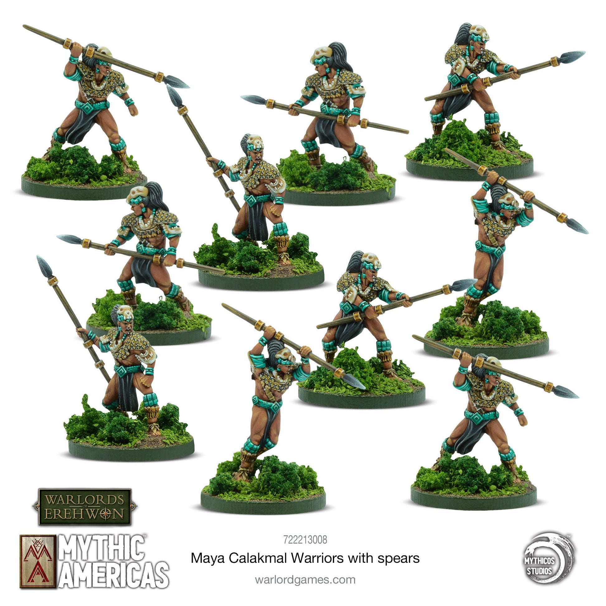 Mythic Americas: Maya - Maya: Calakmal Warriors With Spears