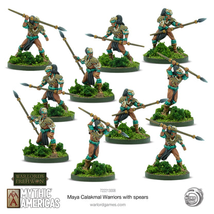 Mythic Americas: Maya - Maya: Calakmal Warriors With Spears