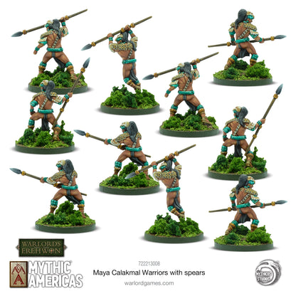 Mythic Americas: Maya - Maya: Calakmal Warriors With Spears