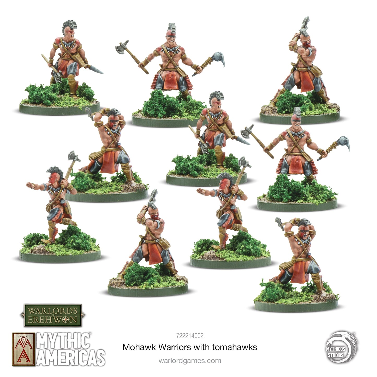 Mythic Americas: Tribal Nations - Nations: Mohawk Warriors with Tomahawks