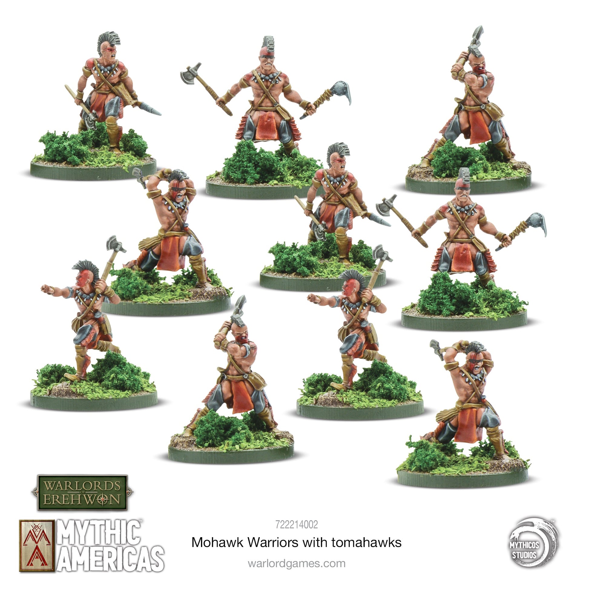 Mythic Americas: Tribal Nations - Nations: Mohawk Warriors with Tomahawks