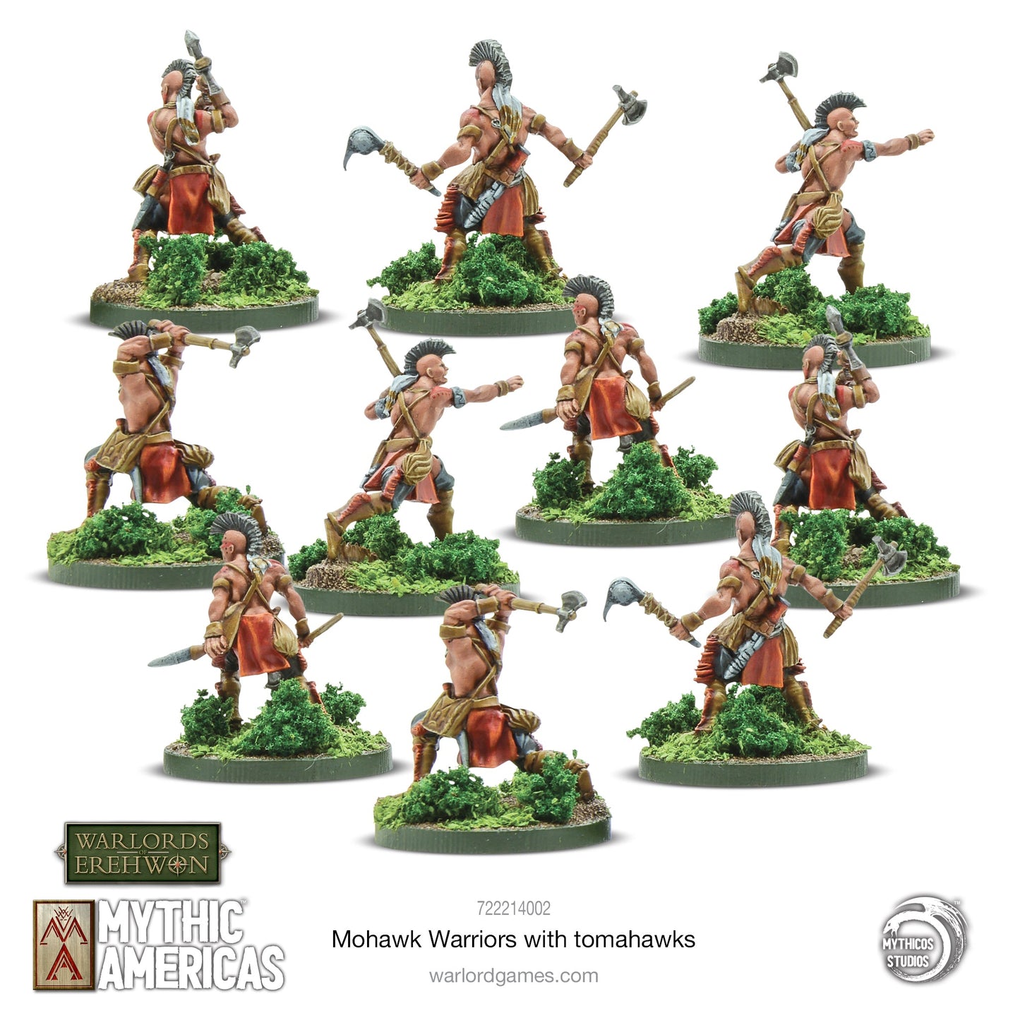 Mythic Americas: Tribal Nations - Nations: Mohawk Warriors with Tomahawks