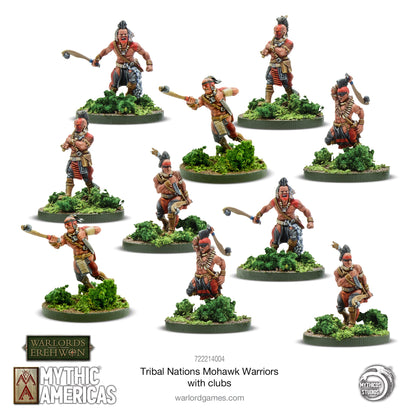 Mythic Americas: Tribal Nations - Nations: Mohawk Warriors With Clubs