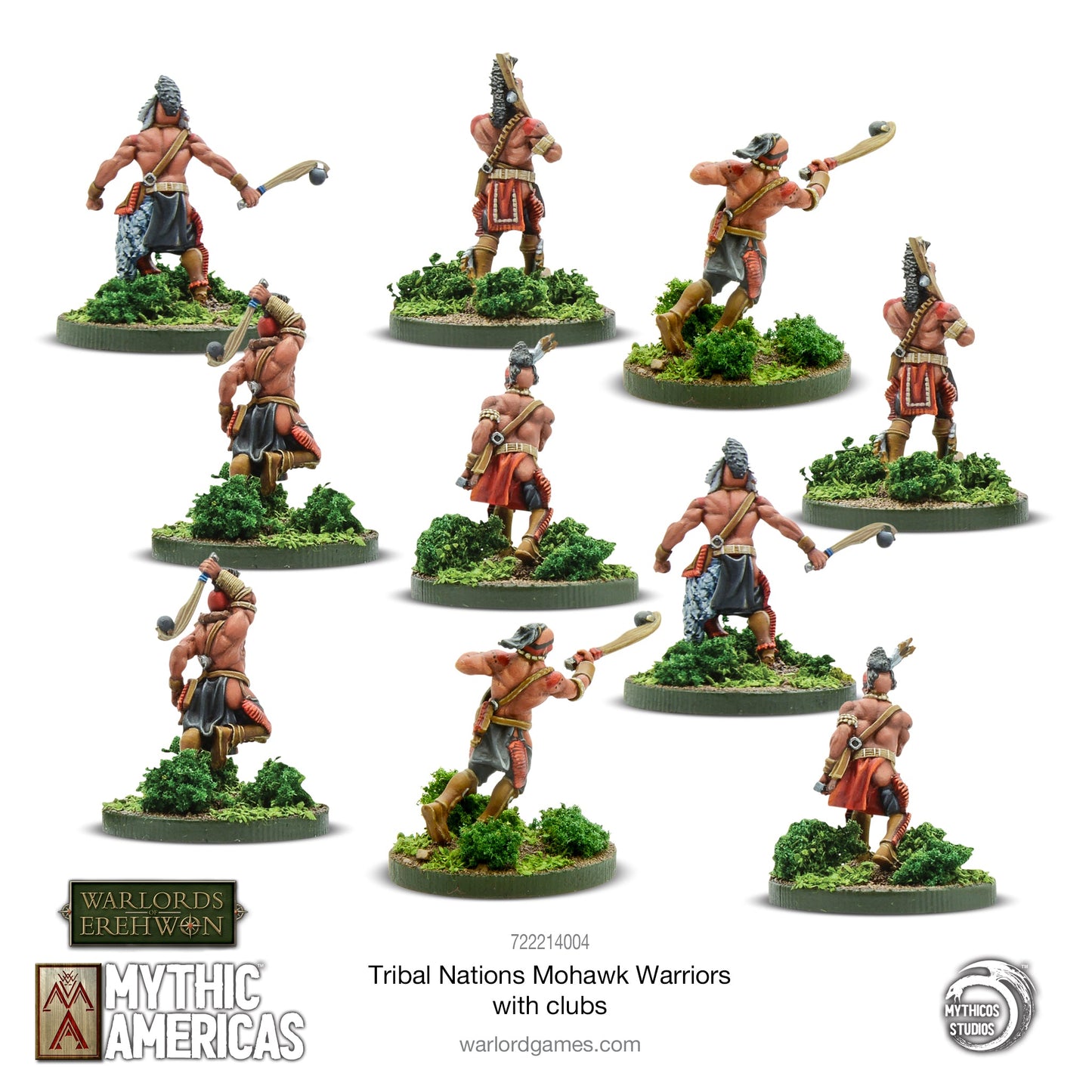 Mythic Americas: Tribal Nations - Nations: Mohawk Warriors With Clubs