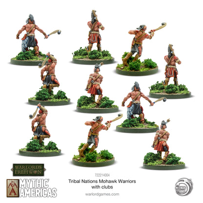 Mythic Americas: Tribal Nations - Nations: Mohawk Warriors With Clubs