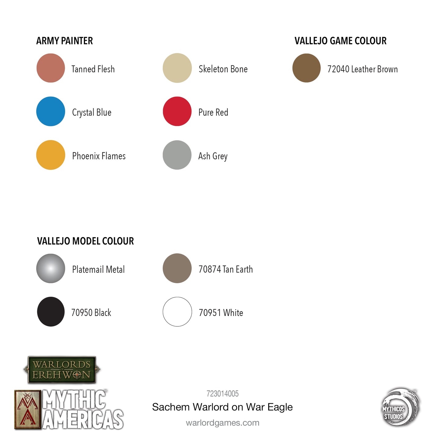 Mythic Americas: Tribal Nations - Nations: Sachem Warlord on War Eagle
