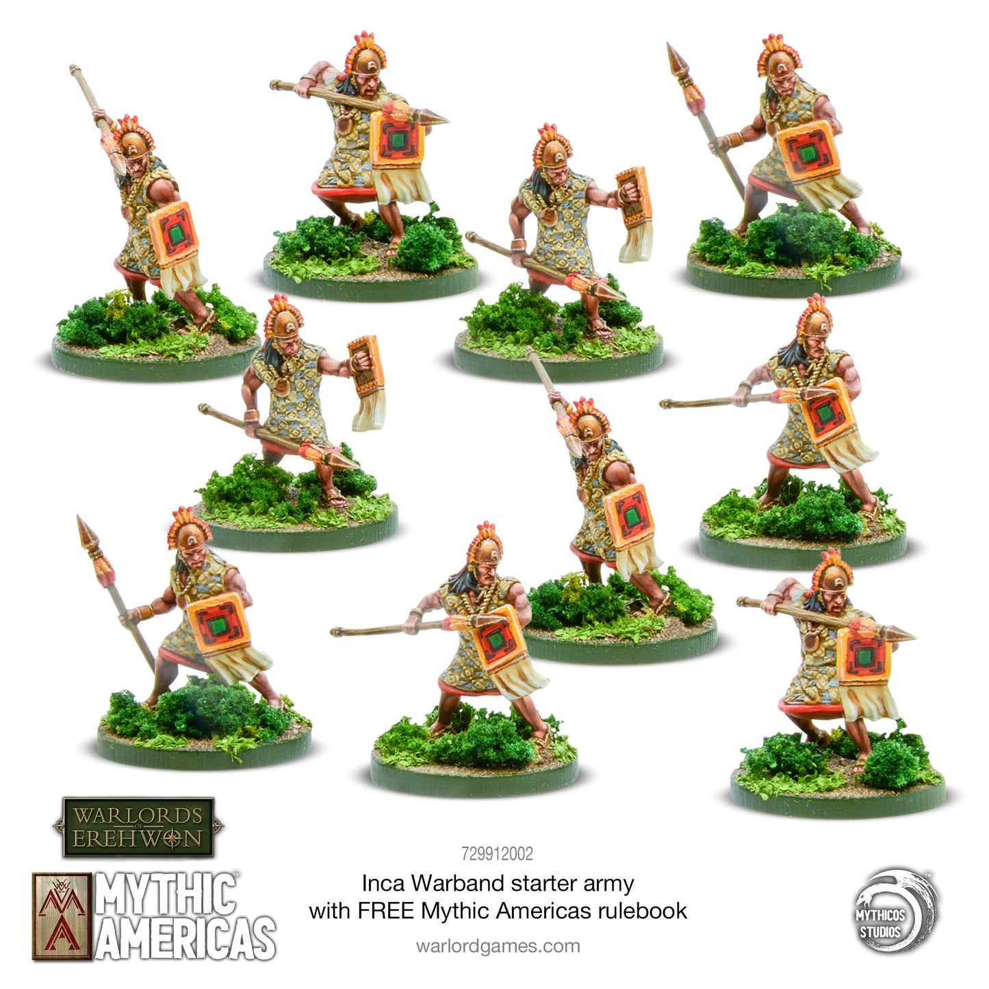 Mythic Americas: Inca - Inca Warband Starter Army with FREE Mythic Americas Rulebook