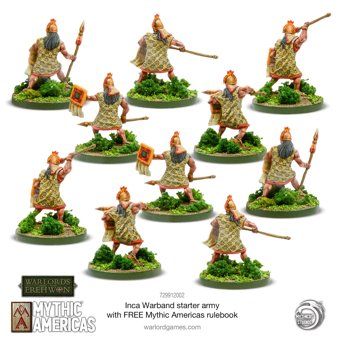 Mythic Americas: Inca - Inca Warband Starter Army with FREE Mythic Americas Rulebook