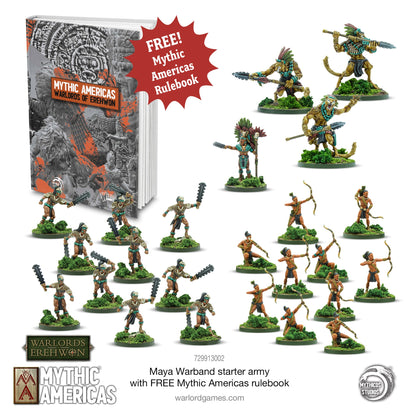 Achtung Panzer!: Maya Warband Starter Army with FREE Mythic Americas Rulebook