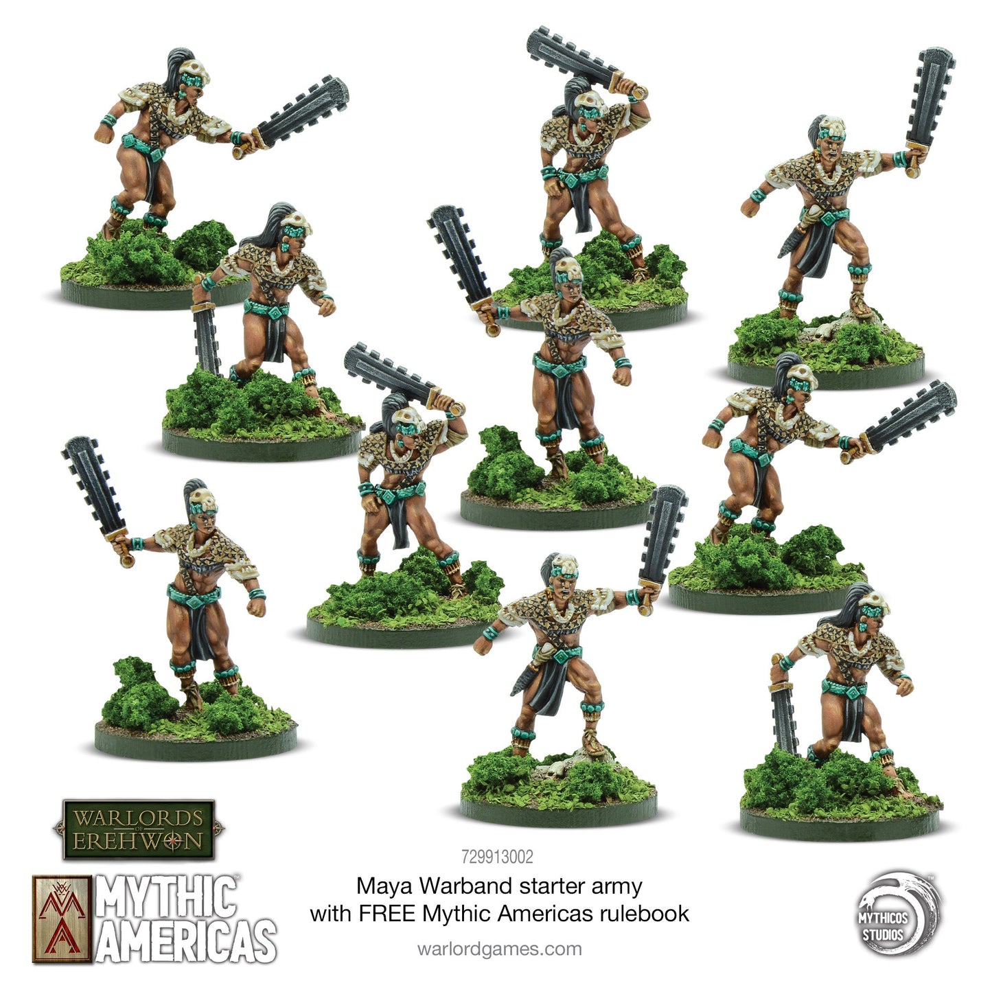Achtung Panzer!: Maya Warband Starter Army with FREE Mythic Americas Rulebook
