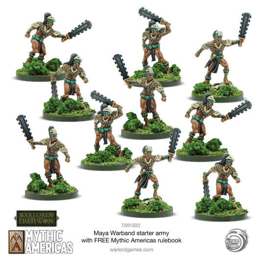 Achtung Panzer!: Maya Warband Starter Army with FREE Mythic Americas Rulebook