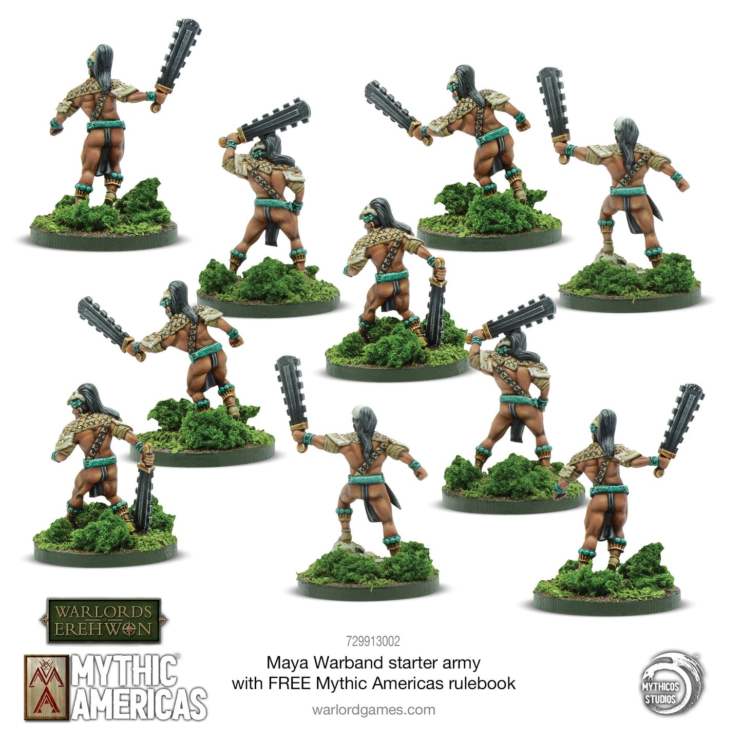 Achtung Panzer!: Maya Warband Starter Army with FREE Mythic Americas Rulebook