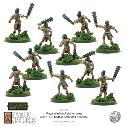 Achtung Panzer!: Maya Warband Starter Army with FREE Mythic Americas Rulebook