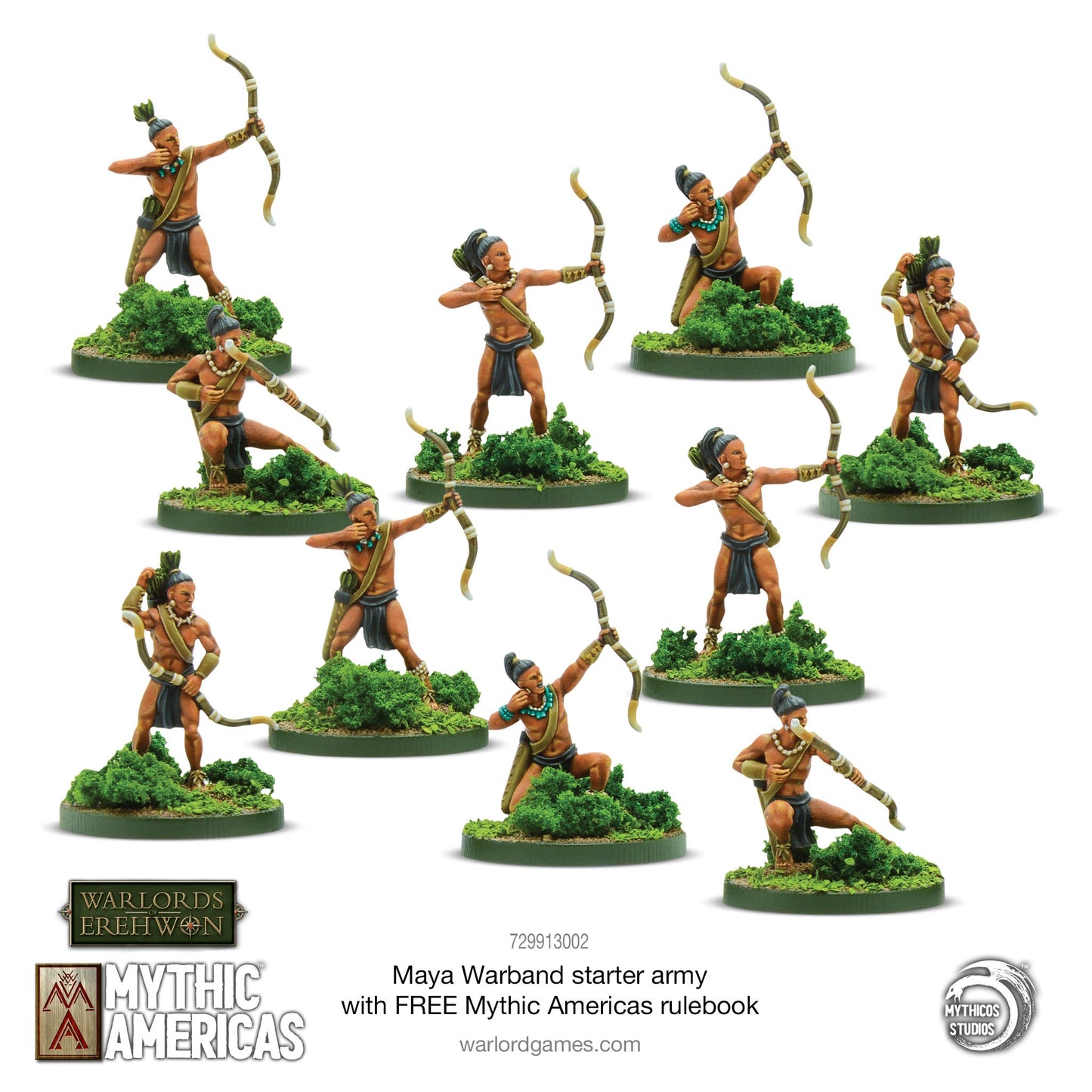 Achtung Panzer!: Maya Warband Starter Army with FREE Mythic Americas Rulebook