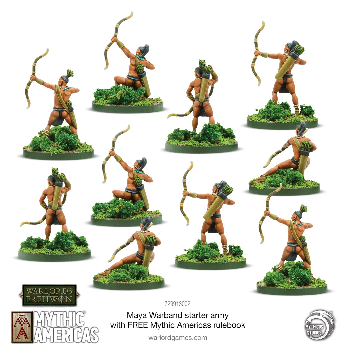 Achtung Panzer!: Maya Warband Starter Army with FREE Mythic Americas Rulebook