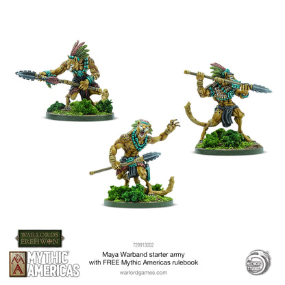 Achtung Panzer!: Maya Warband Starter Army with FREE Mythic Americas Rulebook