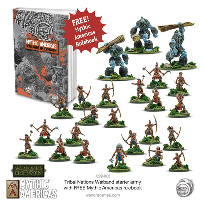 Mythic Americas: Tribal Nations - Tribal Nations Warband Starter Army with FREE Mythic Americas Rulebook